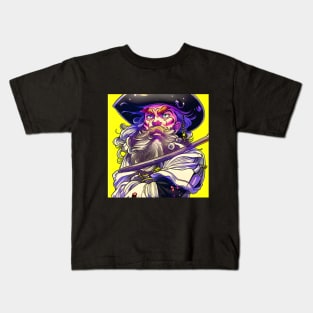 artistic pirate illustration Kids T-Shirt